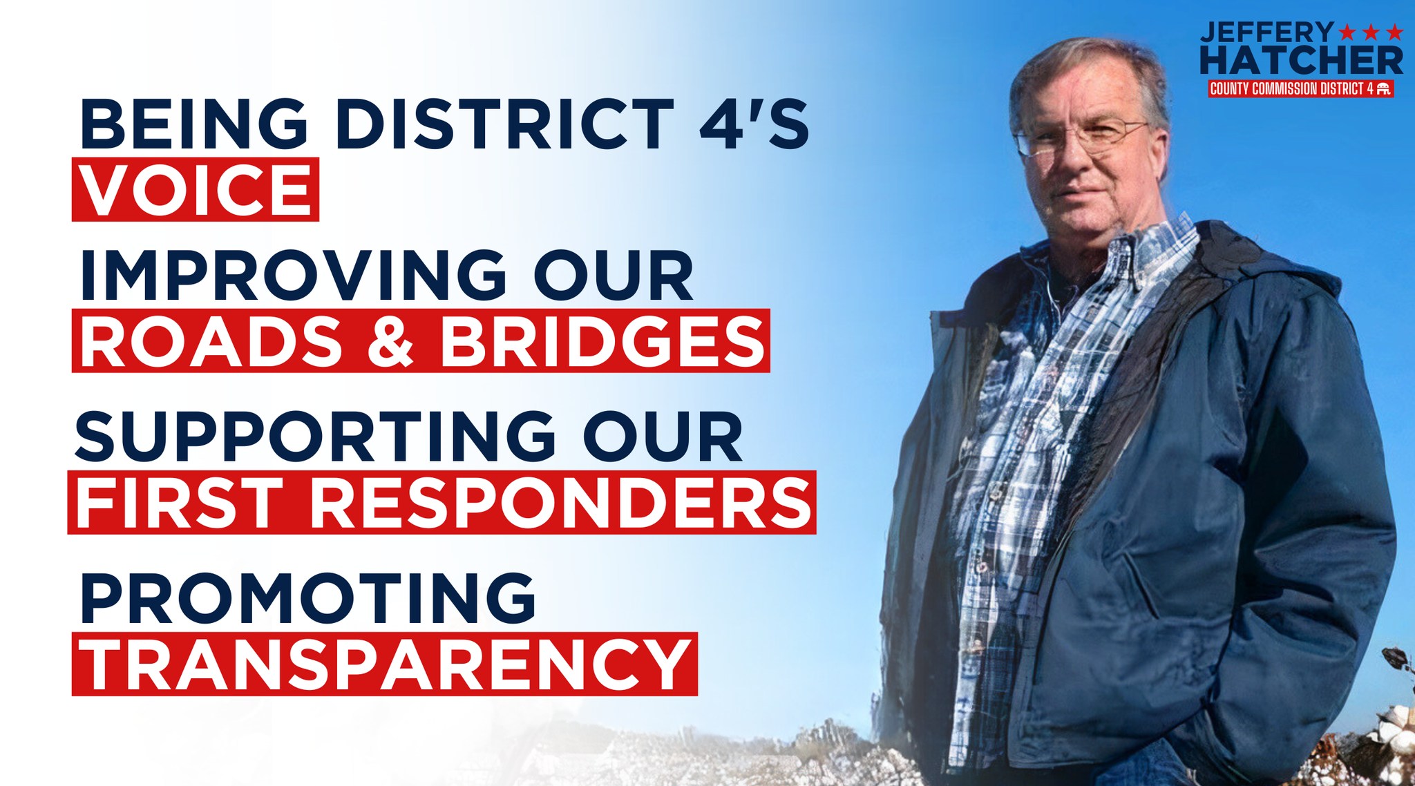 Jeffery Hatcher for Geneva County Commission Republican running for
